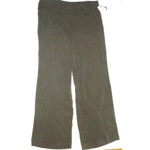 Womens Worth New York Pants Olive Dark Green Slacks Office 12 NWT $448 Twill USA
